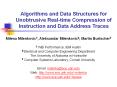 Algorithms and Data Structures for Unobtrusive Real-time Compression of Instruction and Data Address Traces PowerPoint PPT Presentation
