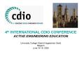 4th INTERNATIONAL CDIO CONFERENCE PowerPoint PPT Presentation