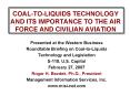 COALTOLIQUIDS TECHNOLOGY AND ITS IMPORTANCE TO THE AIR FORCE AND CIVILIAN AVIATION PowerPoint PPT Presentation