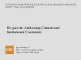 ECONOMIC DEGROWTH FOR ECOLOGICAL SUSTAINABILITY AND SOCIAL EQUITY, Paris, 1819 April 2008 PowerPoint PPT Presentation