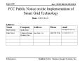 FCC Public Notice on the Implementation of Smart Grid Technology PowerPoint PPT Presentation