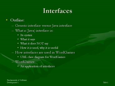 PPT – Interfaces PowerPoint presentation | free to download - id ...