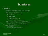 Interfaces