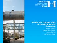 Ranges and Changes of pH in Zoological Alcohol Collections