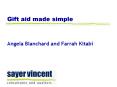 Gift aid made simple PowerPoint PPT Presentation