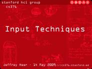 CS376 Input Techniques