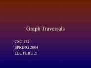 Graph Traversals