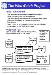 The WebWatch Project