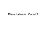 Disce Latinam Caput 2