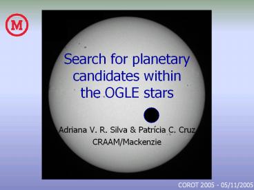 Search for planetary candidates within the OGLE stars