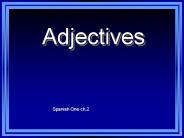Adjectives
