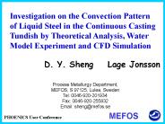 Investigation on the Convection Pattern
