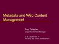 Metadata and Web Content Management PowerPoint PPT Presentation