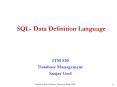 SQL- Data Definition Language PowerPoint PPT Presentation