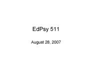 EdPsy 511