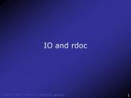 IO and rdoc