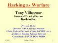 Hacking as Warfare Tony Villasenor Director of Technical Services GeoTrust Inc' Previous Posts: Dire PowerPoint PPT Presentation
