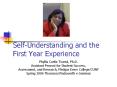 Self-Understanding and the First Year Experience PowerPoint PPT Presentation