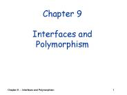 Chapter 9 Interfaces and Polymorphism