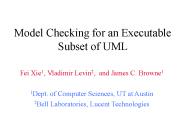Model Checking for an Executable Subset of UML