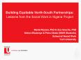 Building Equitable NorthSouth Partnerships: Lessons from the Social Work in Nigeria Project PowerPoint PPT Presentation