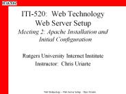 ITI-520:%20Web%20Technology%20Web%20Server%20Setup