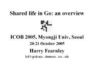 Shared life in Go: an overview