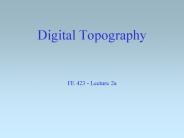 Digital Topography