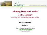 Finding Data Files at the