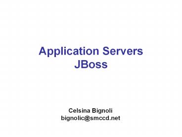 Application Servers JBoss