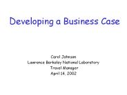 Developing a Business Case