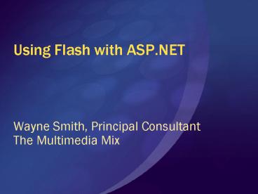 presentation player overlay