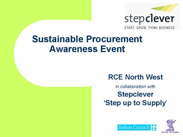 Sustainable Procurement Awareness Event