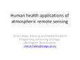 Human health applications of atmospheric remote sensing PowerPoint PPT Presentation