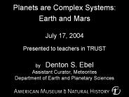 Planets are Complex Systems: