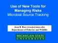 Use%20of%20New%20Tools%20for%20Managing%20Risks%20Microbial%20Source%20Tracking PowerPoint PPT Presentation