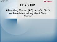 PHYS 102
