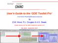Users Guide to the QDE Toolkit Pro Excel Tools for Presenting Metrological Comparisons by B'M' Wood, PowerPoint PPT Presentation