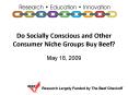 Do Socially Conscious and Other Consumer Niche Groups Buy Beef PowerPoint PPT Presentation