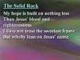 The Solid Rock PowerPoint PPT Presentation