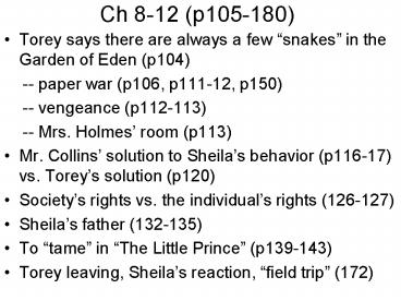 Ch 8-12 (p105-180)