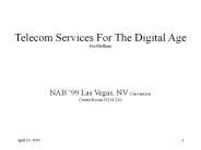 Telecom Services For The Digital Age