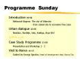 Programme Sunday PowerPoint PPT Presentation