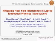 Mitigating Near-field Interference in Laptop Embedded Wireless Transceivers