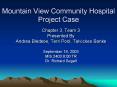 Mountain View Community Hospital Project Case PowerPoint PPT Presentation