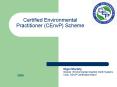 Certified Environmental Practitioner CEnvP Scheme PowerPoint PPT Presentation