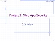 Project 2: Web App Security