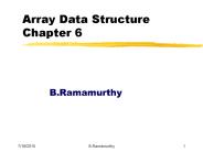 Array Data Structure Chapter 6