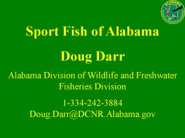 Sport Fish of Alabama