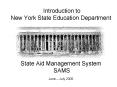 Introduction to New York State Education Department Introduction to New York State Education Departm PowerPoint PPT Presentation